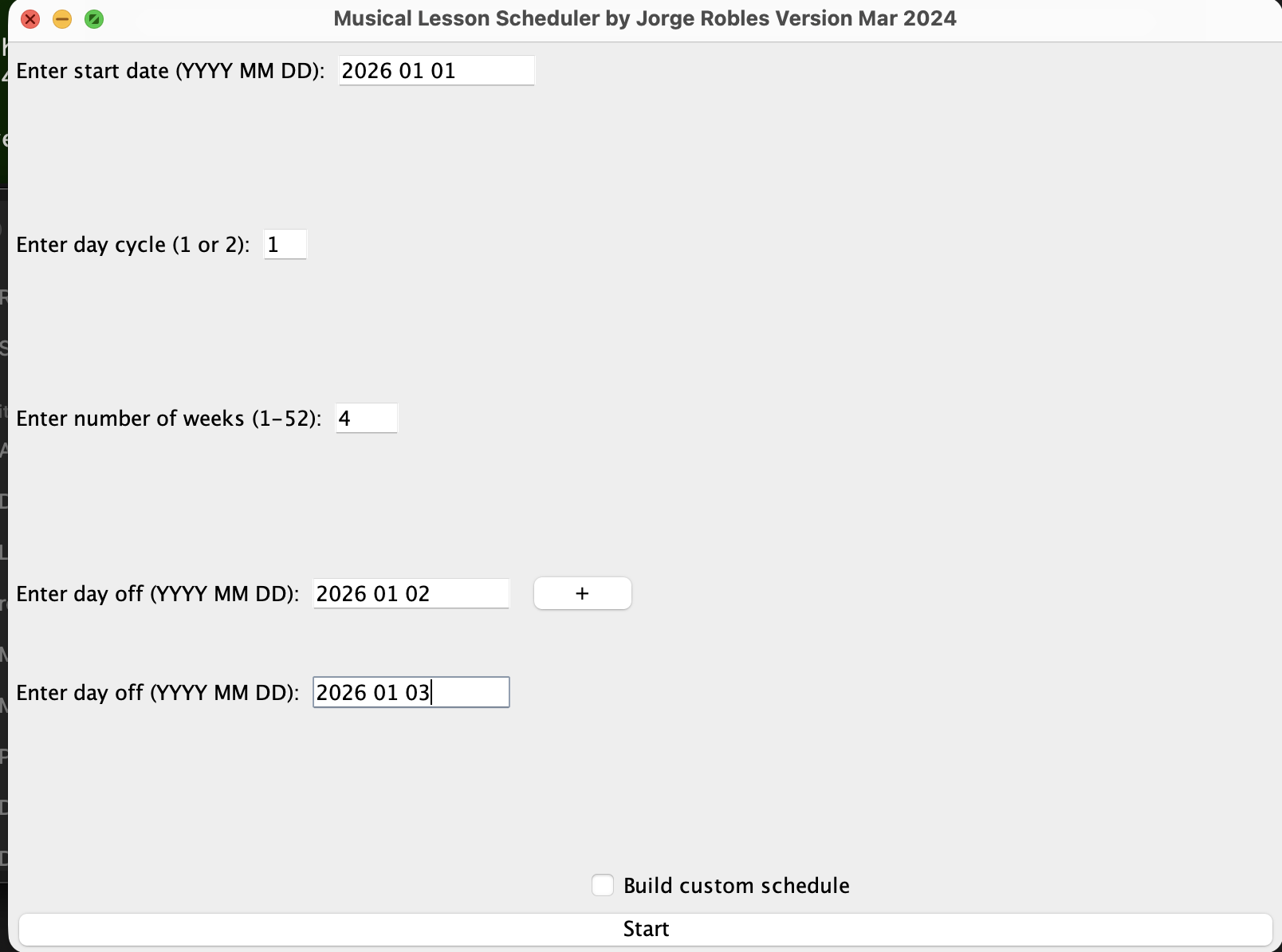 Java Swing GUI input